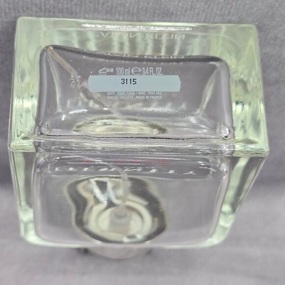 Calvin Klein Eternity Flame 3.4 FL OZ 100 ML Empty Glass Bottle Only - Picture 4 of 7